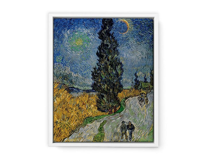 Vincent van Gogh - Road with Cypress and Star  Painting