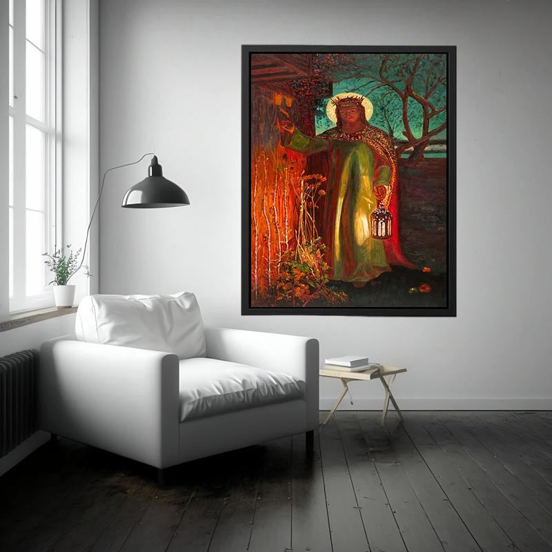 The Light of the World by William Holman Hunt Painting