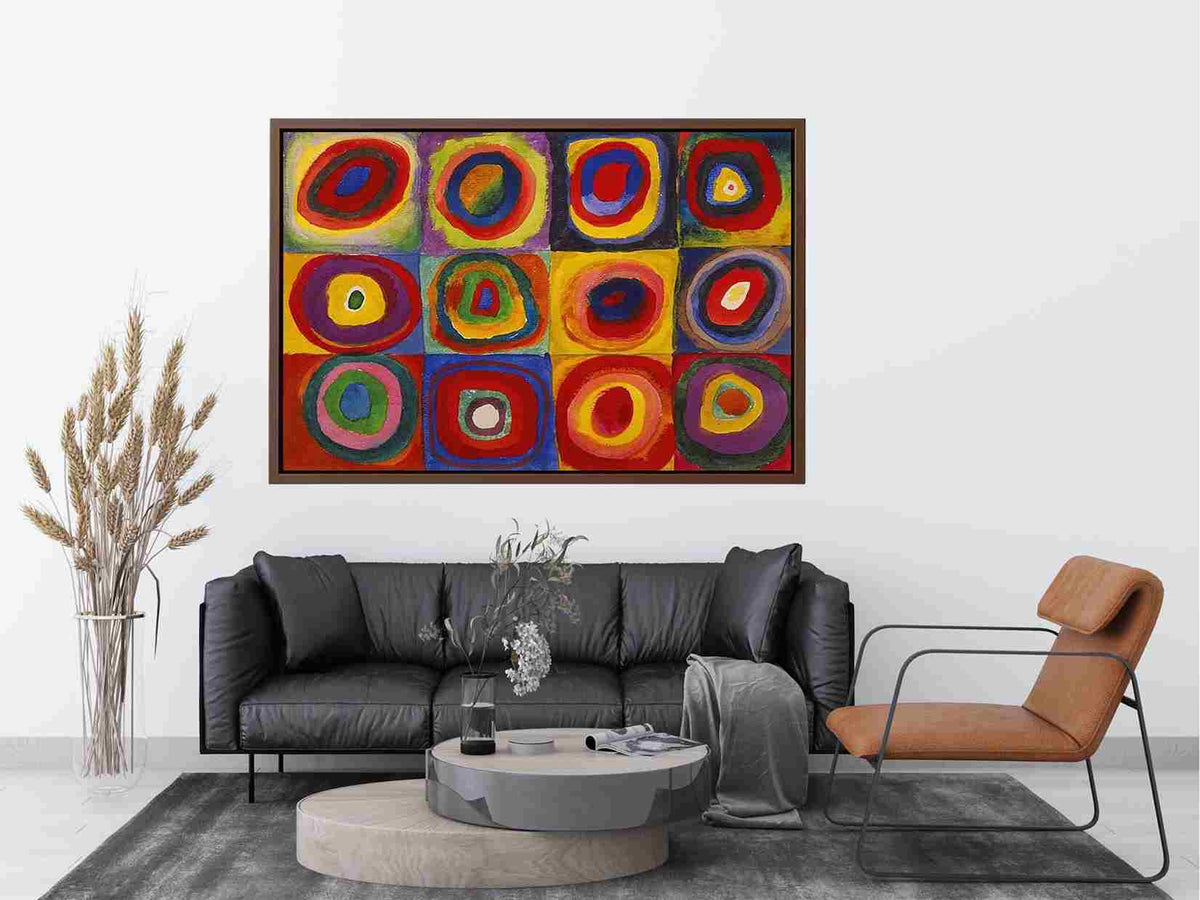 Squares with Concentric Rings by Wassily Kandinsky Painting