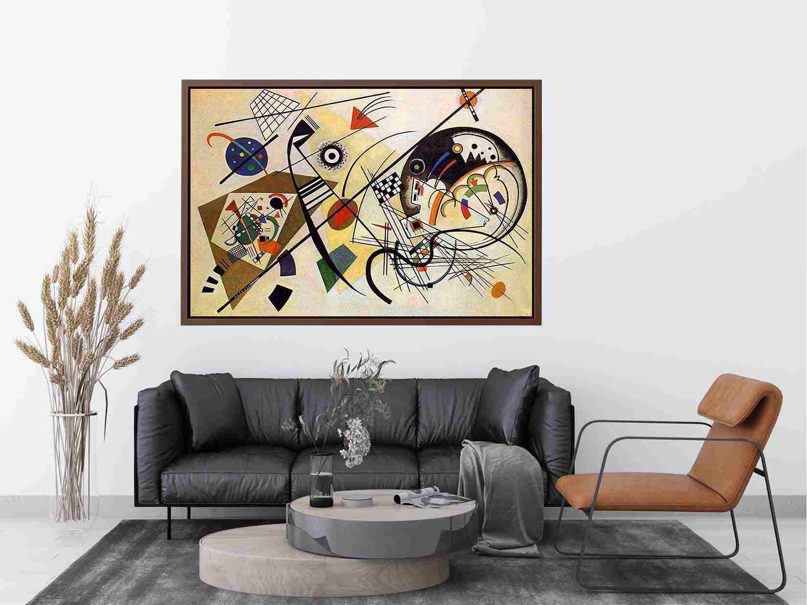 Throughgoing line by Wassily Kandinsky Painting