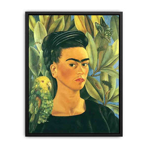 Self-Portrait with Bonito - Frida Kahlo Painting