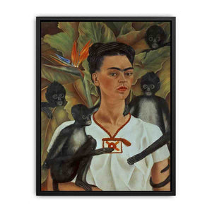 Self-Portrait monkeys - Frida Kahlo Painting