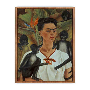 Self-Portrait monkeys - Frida Kahlo Poster