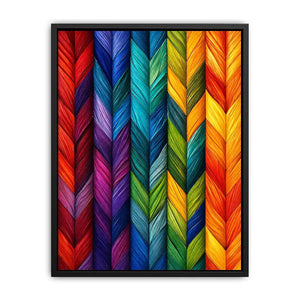 colorful chevron textured abstract modern luxury wall art geometric canvas decor