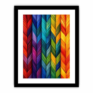 colorful chevron textured abstract modern luxury wall art geometric canvas decor