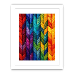 colorful chevron textured abstract modern luxury wall art geometric canvas decor