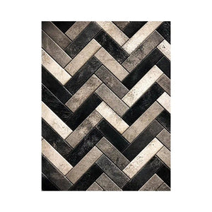 black white herringbone textured modern luxury wall art neutral geometric canvas decor