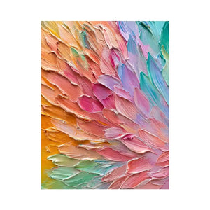 Pastel abstract textured canvas art for elegant modern living room or bedroom decor.