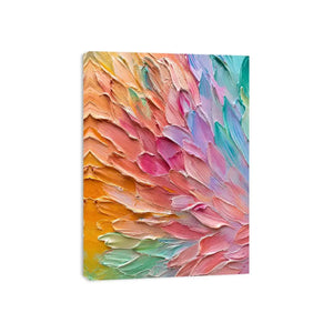 Pastel abstract textured canvas art for elegant modern living room or bedroom decor.