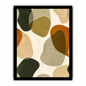 Earthy abstract neutral canvas art for modern living room and Japandi bedroom decor.