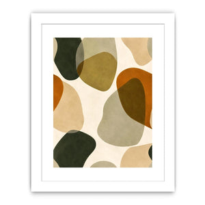 Earthy abstract neutral canvas art for modern living room and Japandi bedroom decor.