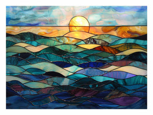 Ocean Glass Art Print