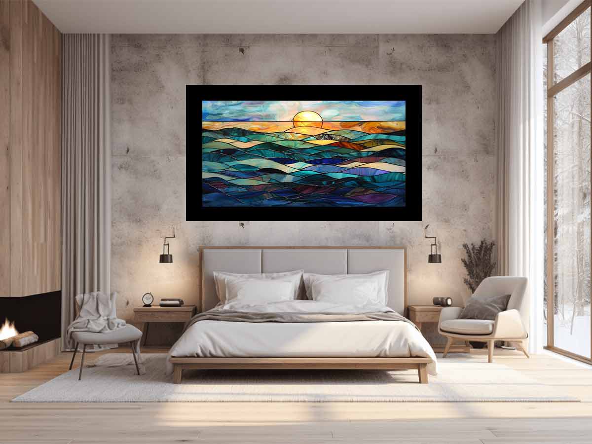 Ocean Glass Art Print