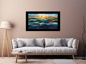 Ocean Glass Art Print