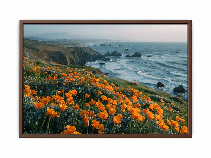 California Poppies Pacific Coast Painting