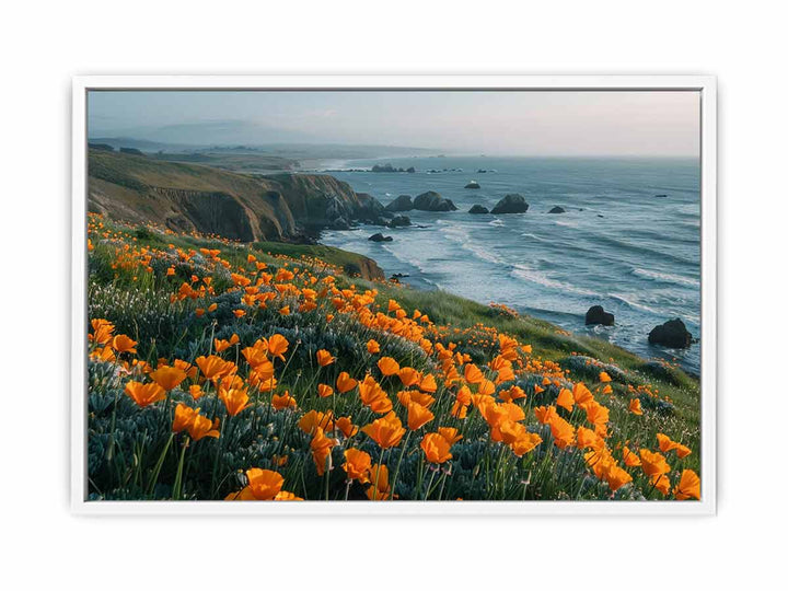California Poppies Pacific Coast Painting