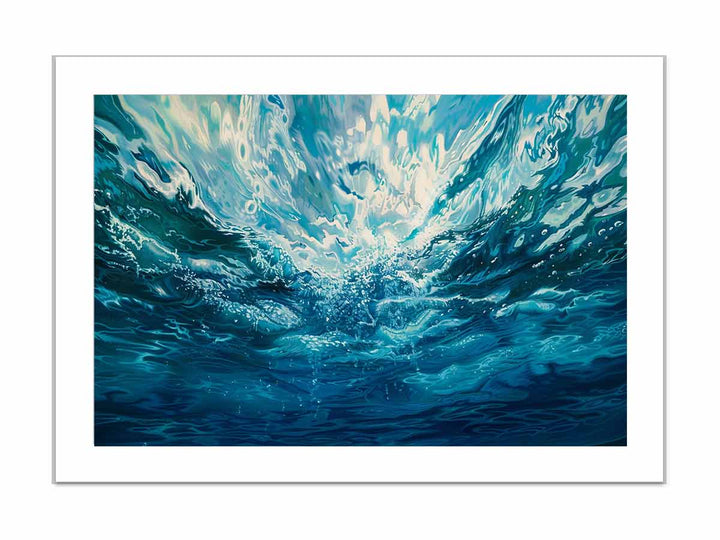 Ocean Underwater framed Print