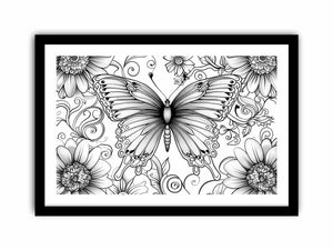 Color Me Butterfly framed Print