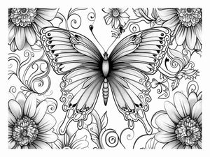 Color Me Butterfly Art Print