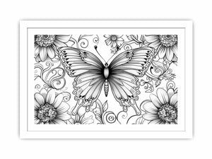 Color Me Butterfly framed Print