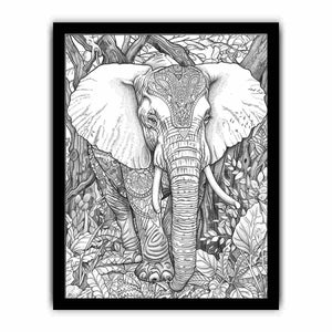 Color Me Elephant 1 framed Print