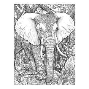 Color Me Elephant 1 Art Print