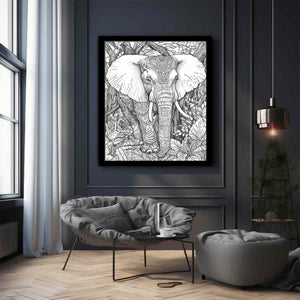Color Me Elephant 1 Art Print