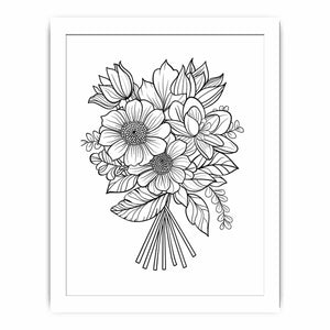 Color Me Floral framed Print