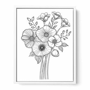 Color Me Floral Art Painting