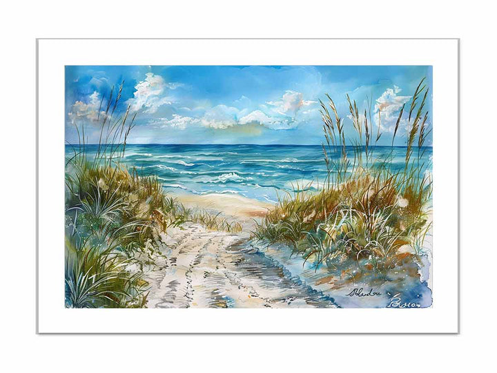 Beach Art 3 framed Print