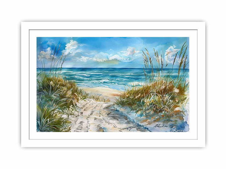 Beach Art 3 framed Print