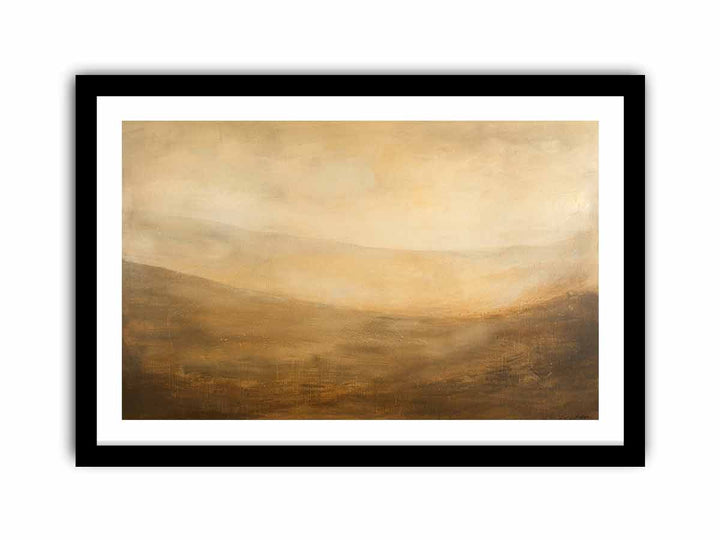 Abstract Landscape Hill framed Print