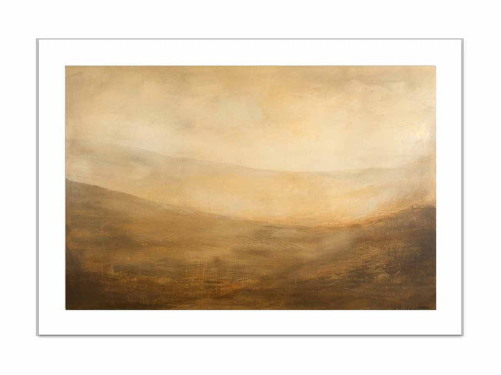 Abstract Landscape Hill framed Print