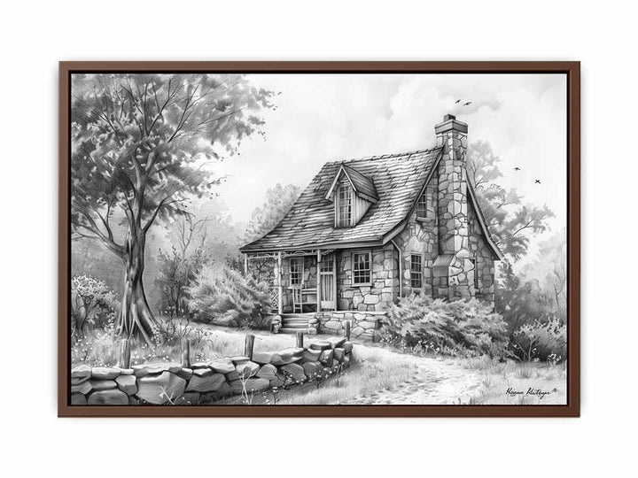 Cottage Drawing Painting