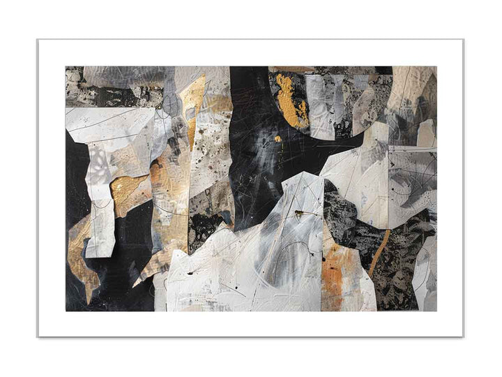 Collage Of Abstract framed Print