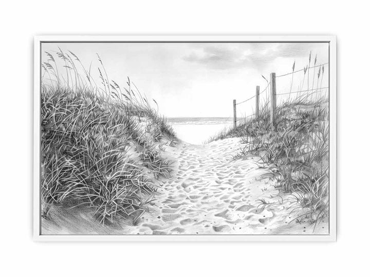 Beach Path Drawing Painting