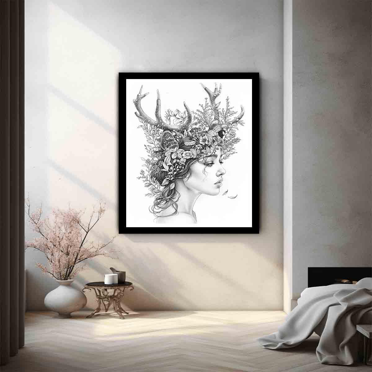 Color Me Lady Art Print
