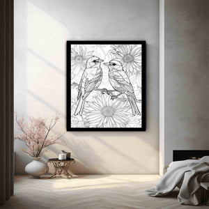 Color Me Birds Art Print