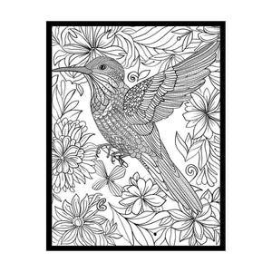 Color Me Bird canvas Print