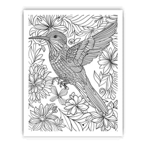 Color Me Bird framed Print