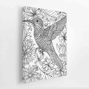 Color Me Bird canvas Print