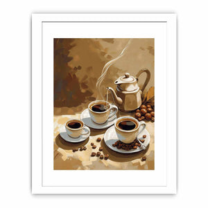 Coffee Vinatge Art framed Print