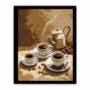 Coffee Vinatge Art framed Print