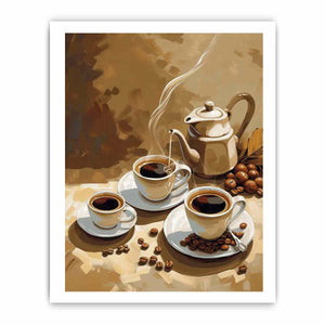 Coffee Vinatge Art framed Print
