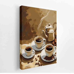 Coffee Vinatge Art canvas Print