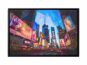 Times Square canvas Print