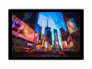 Times Square framed Print