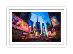 Times Square framed Print