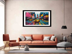 Times Square Painting Art Print