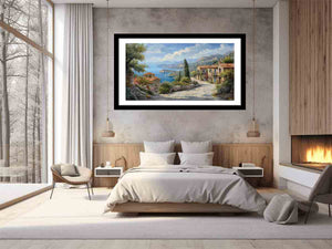 Greek Village Art Print